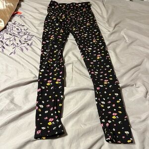 Girls Floral Leggings
